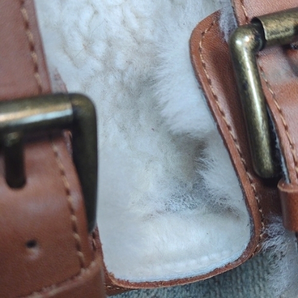 Madewell Shearling Lined Buckle Sandals - Picture 14 of 16